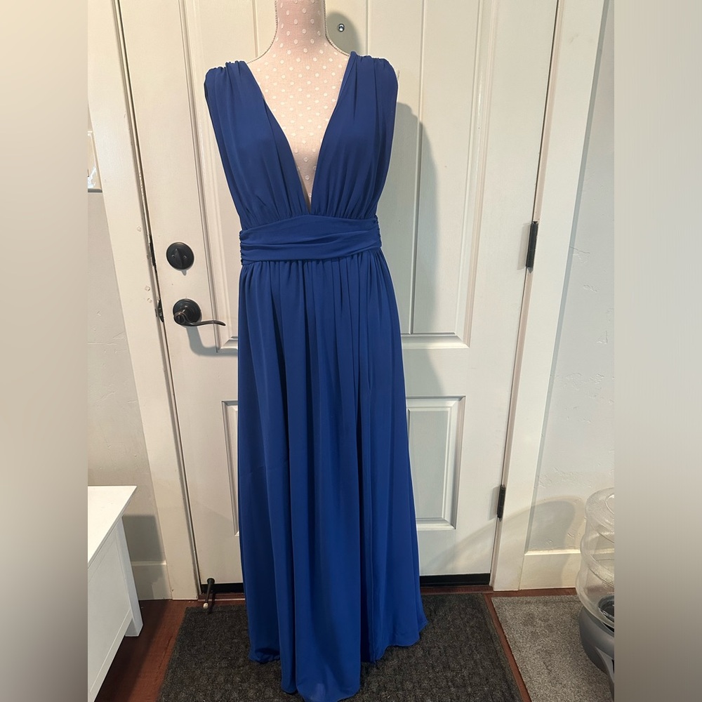 Lulus long blue maxi dress
